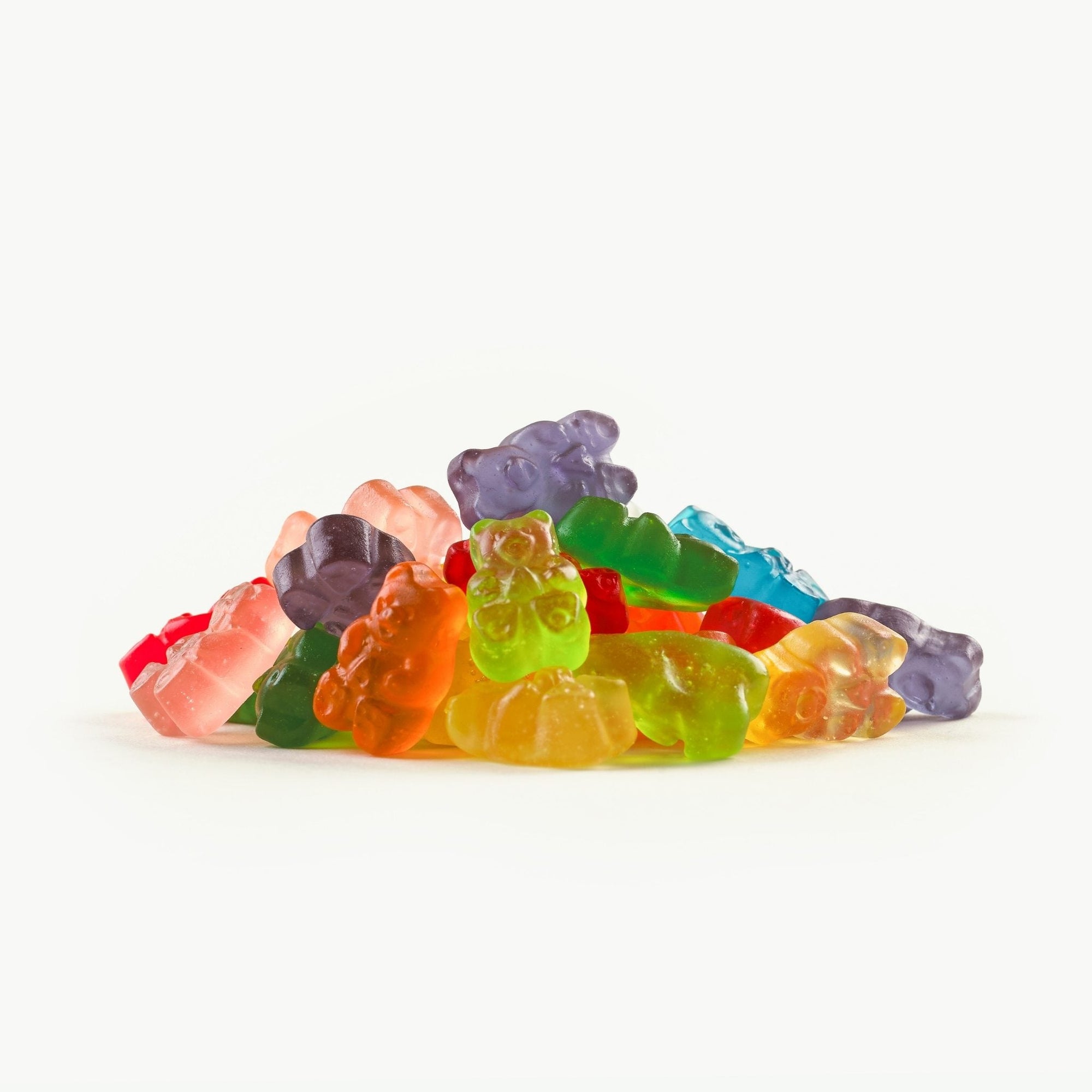 gummy bears, assorted flavors