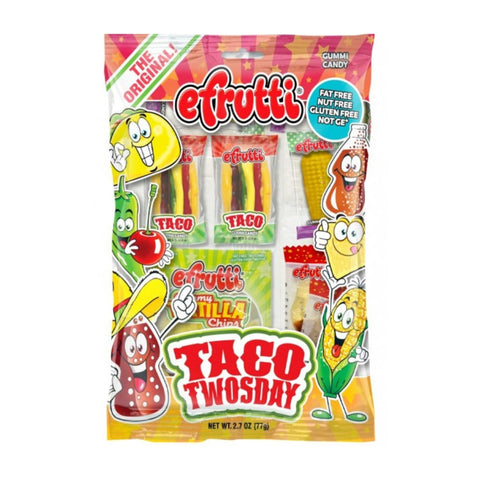 Lolli and Pops Novelty EFrutti Gummi Taco Twosday Bag