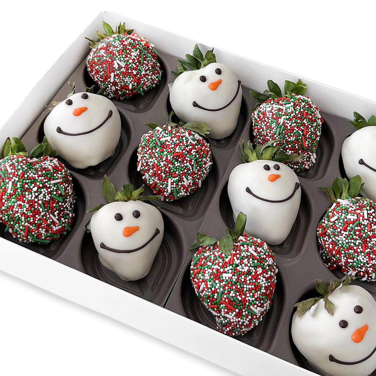 5th Avenue Case Festive Snowman Belgian Chocolate Covered Strawberries