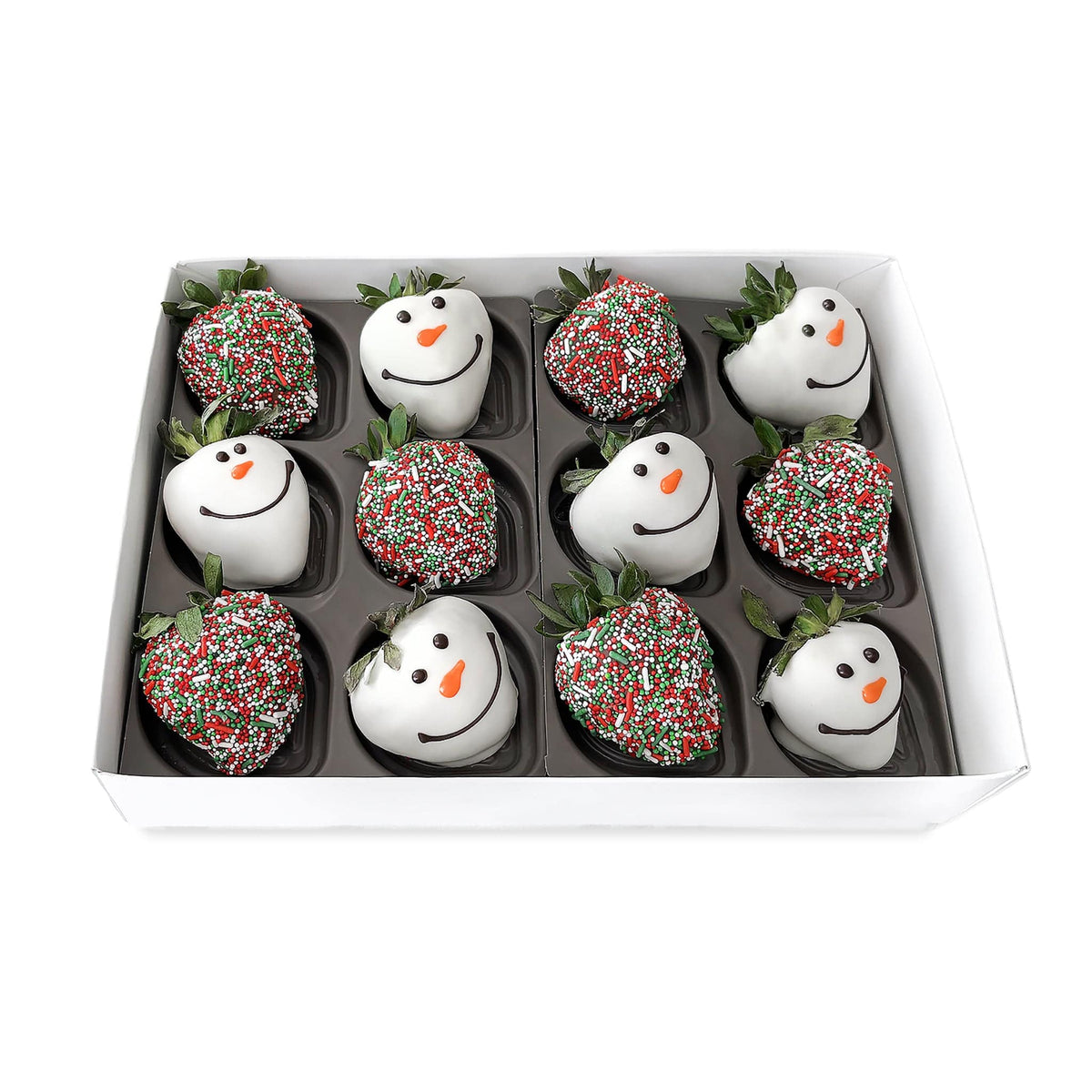 5th Avenue Case Festive Snowman Belgian Chocolate Covered Strawberries