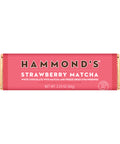 Hammond's Strawberry Matcha chocolate bar packaging on a white background