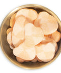 Mango Sour Bears in Brass bowl on white background