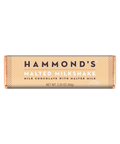 A single wrapped chocolate bar of Hammond's Malted Milkshake on a plain white background.