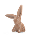 Chocolate rabbit on a white background