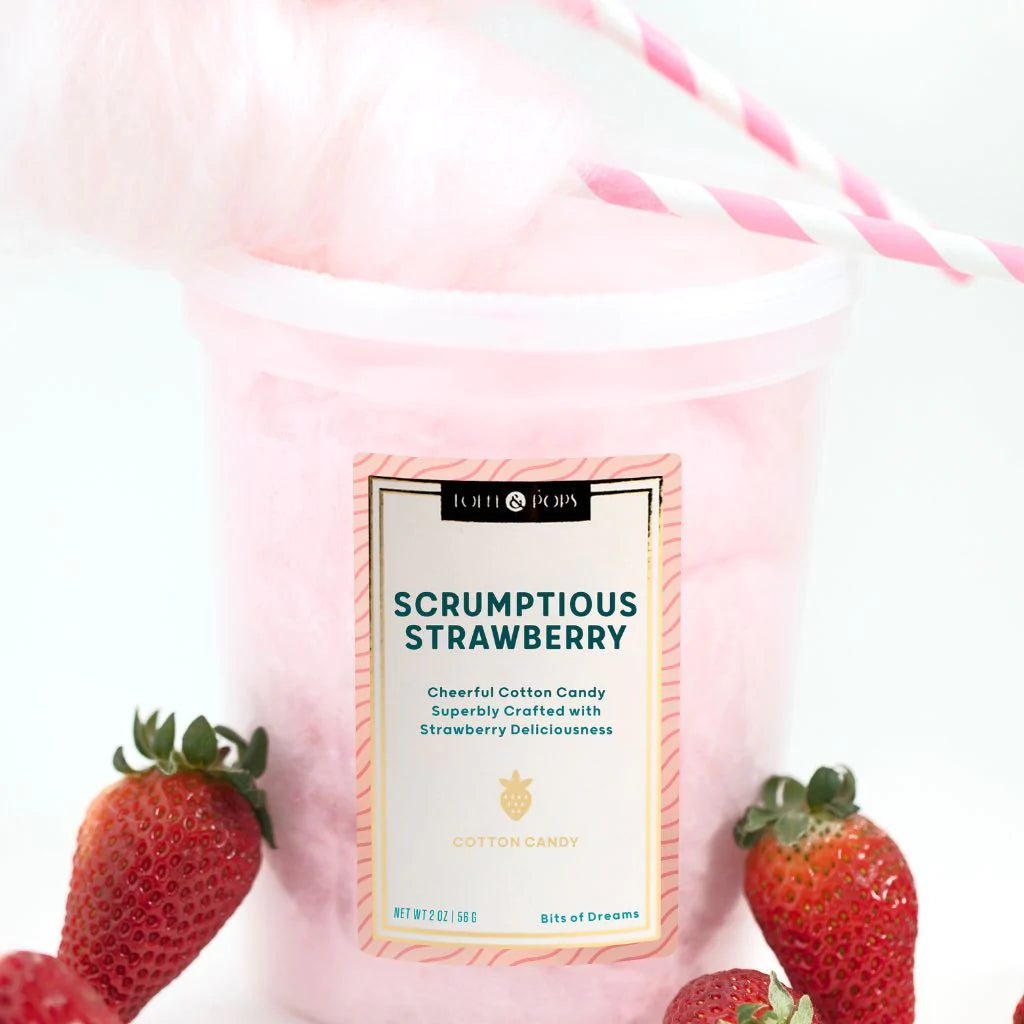 strawberry flavor cotton candy
