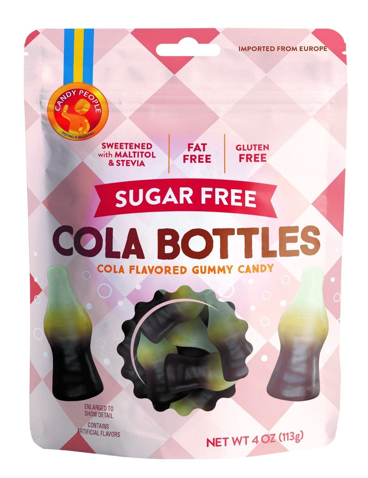Lolli and Pops Better For You Candy People Sugar Free Cola Bottles