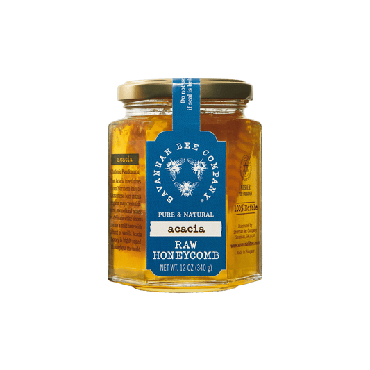 Lolli and Pops Better For You Savannah Bee Company Acacia Honeycomb Jar