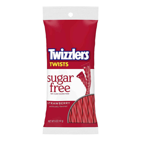 Lolli and Pops Better For You TWIZZLERS  Sugar Free Strawberry Licorice Candy 