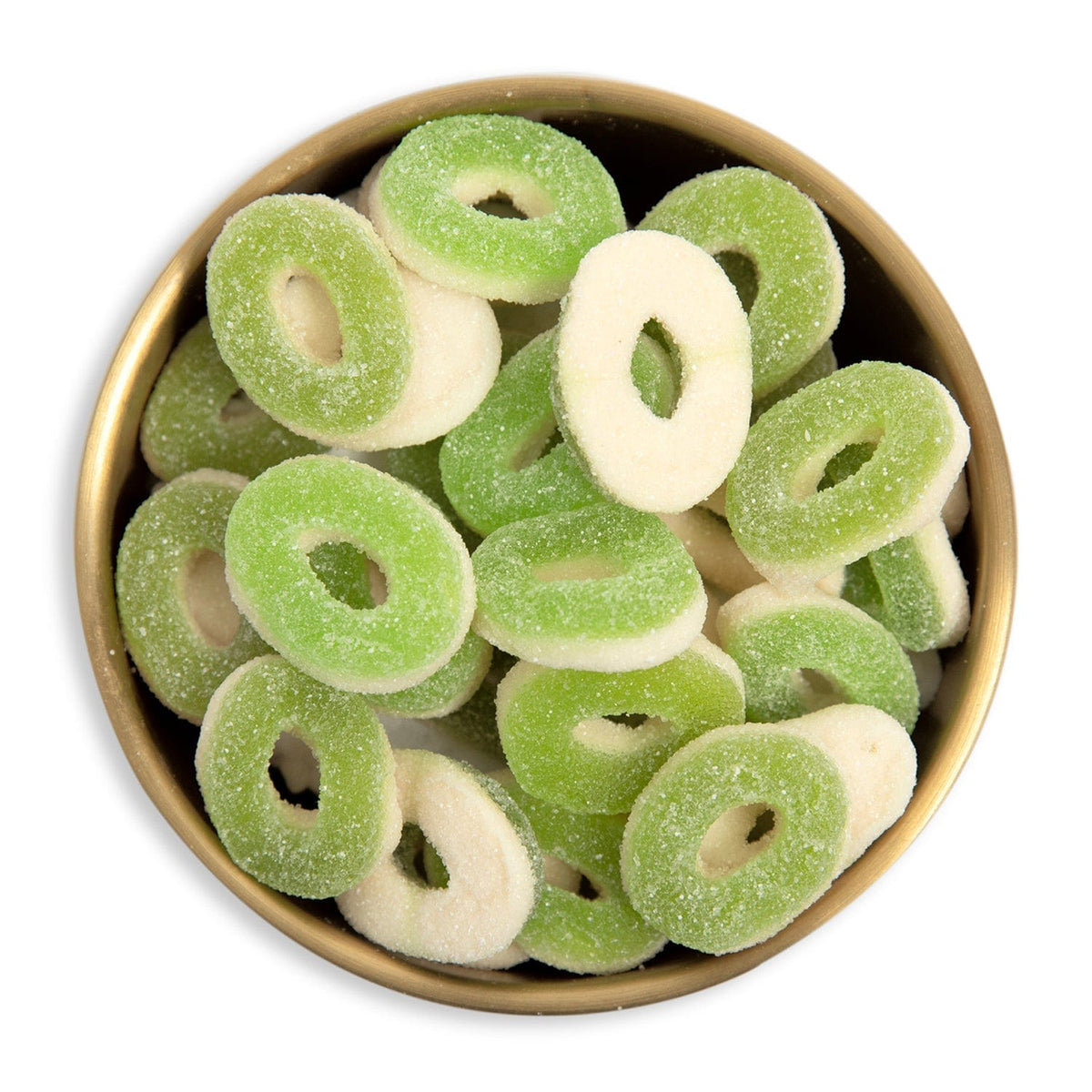 Lolli and Pops Bulk Green Apple Rings