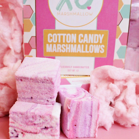 Lolli and Pops Classic Cotton Candy Marshmallow Box 12 Count