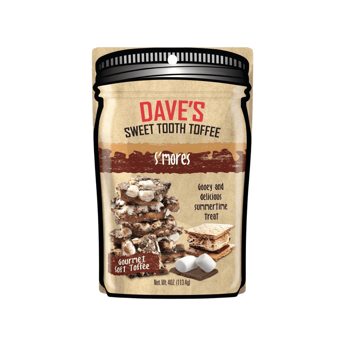 Lolli and Pops Classic Dave&#39;s S&#39;mores Toffee 4 oz.
