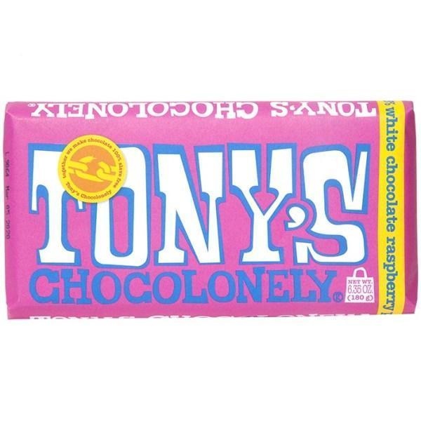 Lolli and Pops Classic Tony&#39;s White Raspberry Popping Candy 28% Bar