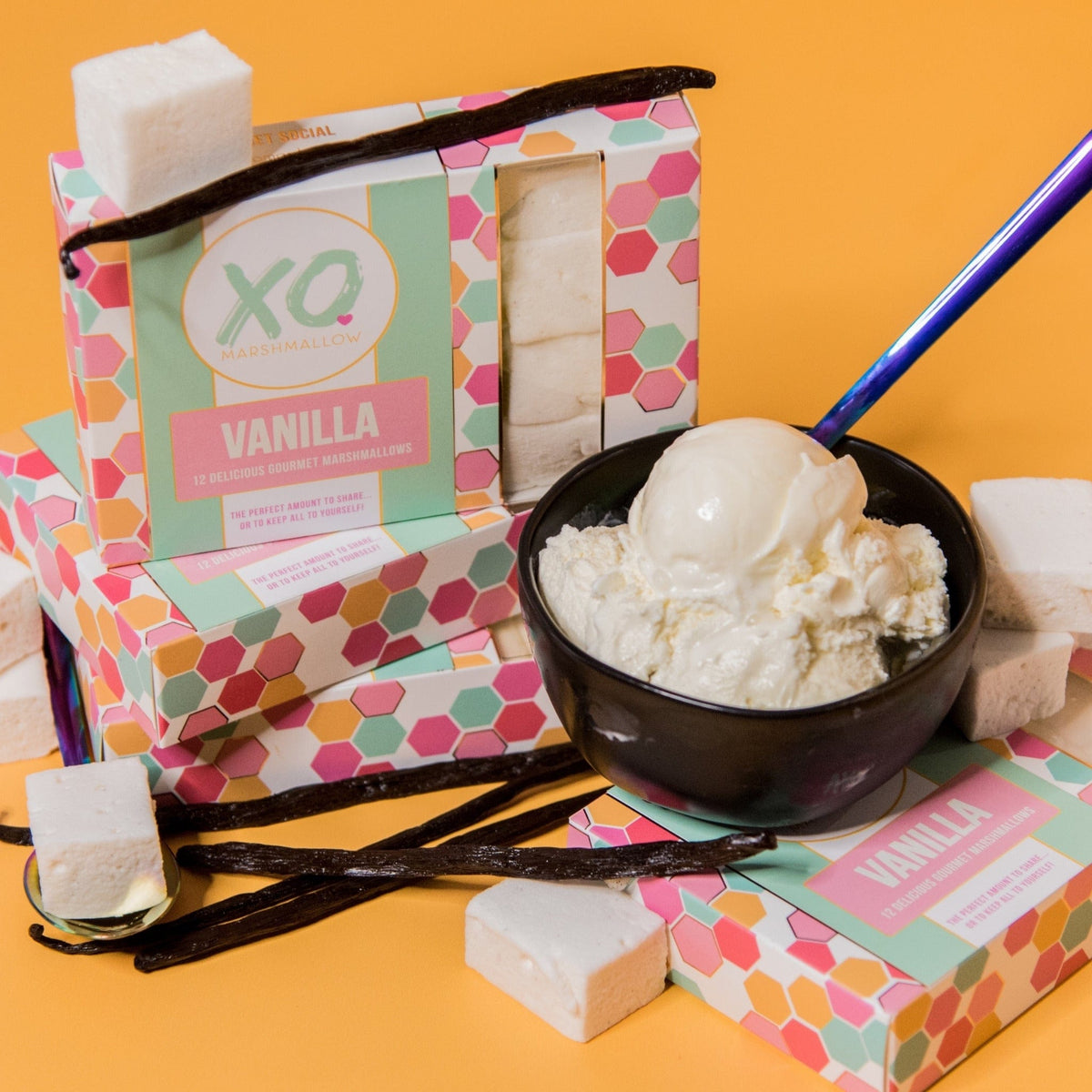 Lolli and Pops Classic Vanilla Marshmallow Box 12 Count