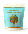 Lolli and Pops Gummy Bears Sour Six Gummy Bears Bag