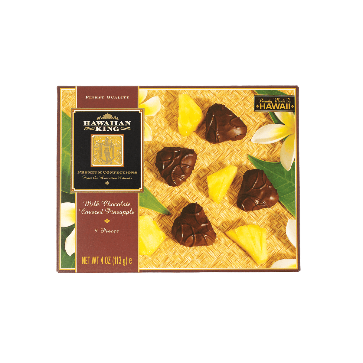 Lolli and Pops International Hawaiian King Milk Chocolate Pineapple Box
