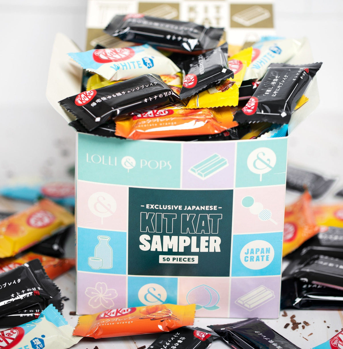 Lolli and Pops International Japan Crate x L&amp;P | 50 Piece Japanese Kit-Kat Sampler Box