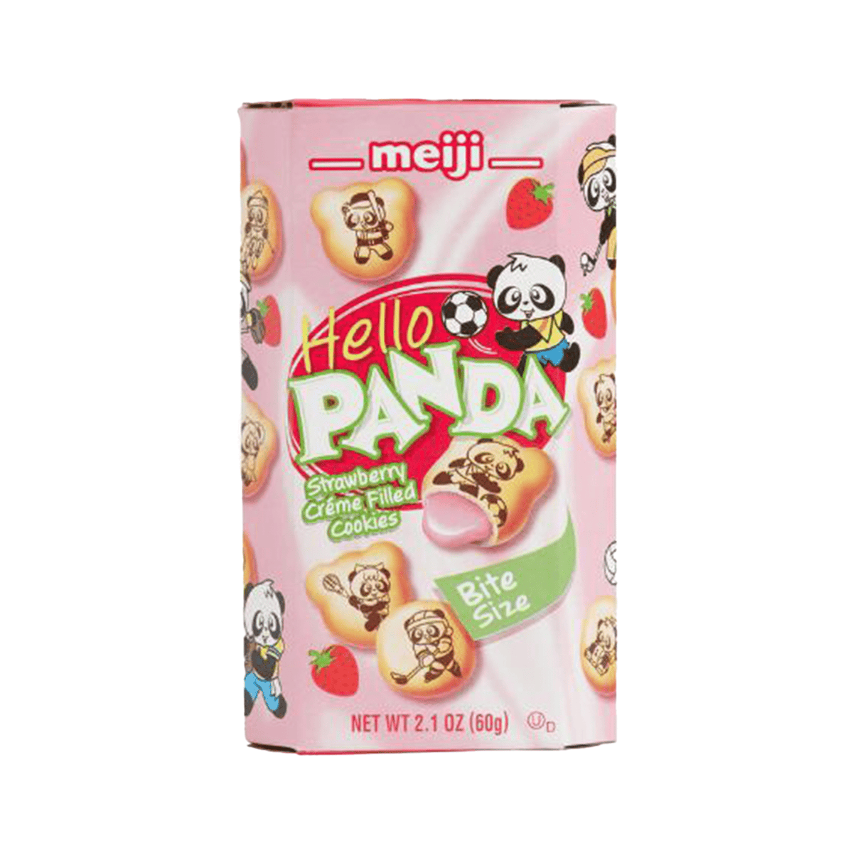 Lolli and Pops International Meiji Hello Panda Strawberry Biscuits