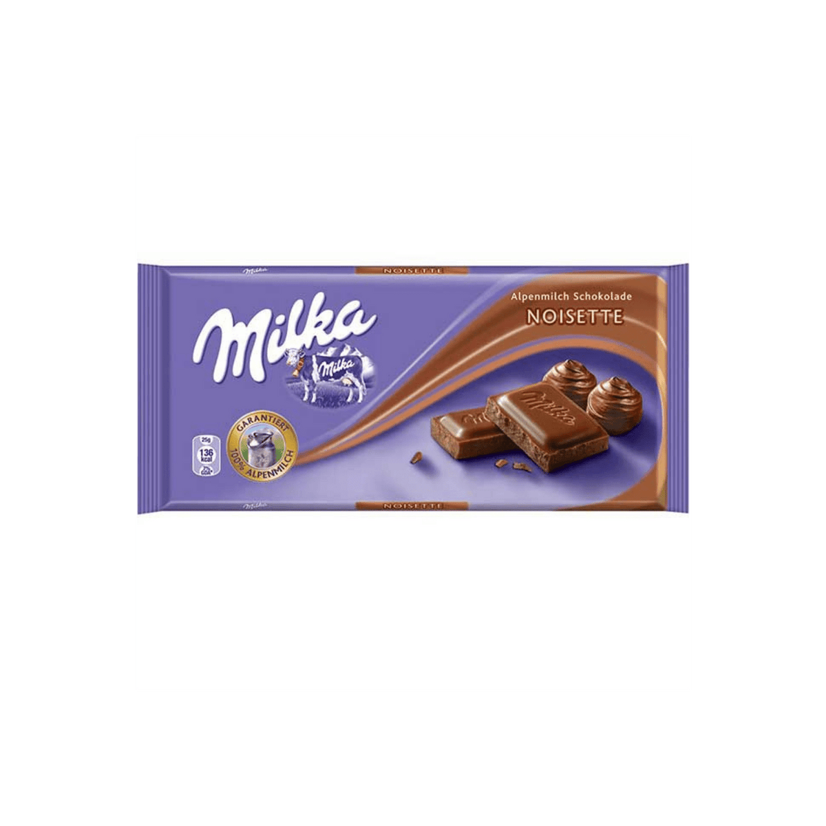 Lolli and Pops International Milka Broken Nuts Chocolate Bar