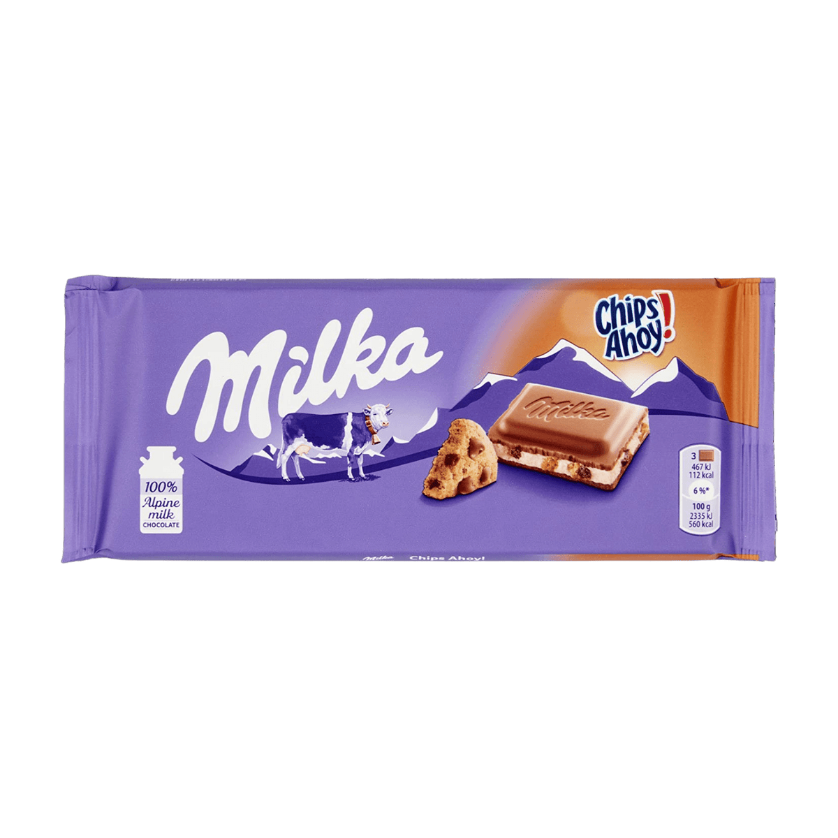Lolli and Pops International Milka Chips Ahoy Chocolate Bar
