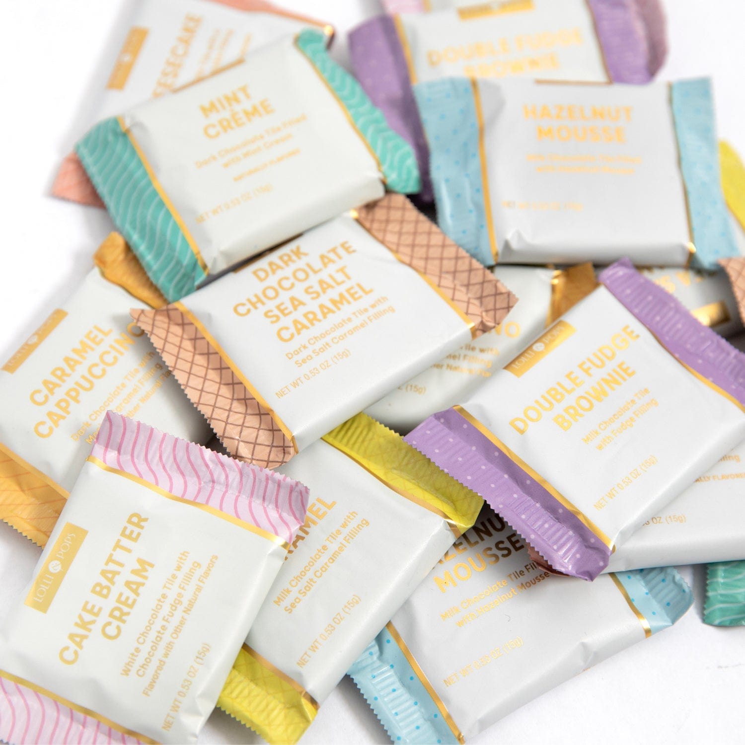 16 Piece Chocolate Tile Bag - Gourmet Sampler | Lolli and Pops