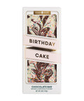 Lollipop packaging with 'Birthday Cake' flavor on a white background