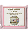 Cake Batter Cream Chocolate Bar on White Background