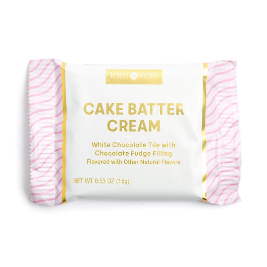 Lolli and Pops L&P Collection Cake Batter Cream White Chocolate Tile