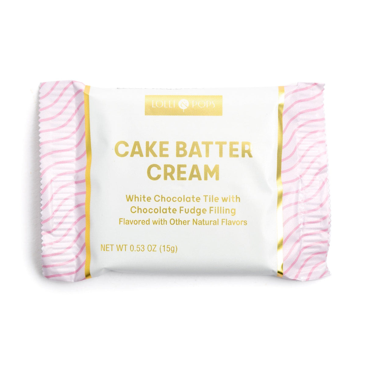 Lolli and Pops L&amp;P Collection Cake Batter Cream White Chocolate Tile