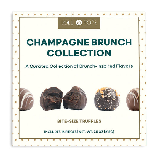 Lolli and Pops L&P Collection Champagne Brunch 16 Piece Truffle Collection