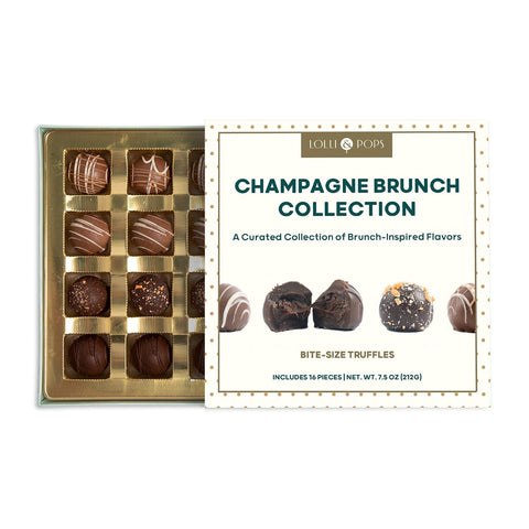 Lolli and Pops L&P Collection Champagne Brunch 16 Piece Truffle Collection