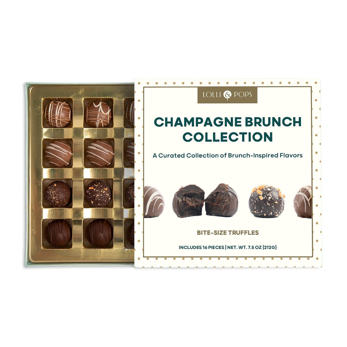 Lolli and Pops L&amp;P Collection Champagne Brunch 16 Piece Truffle Collection