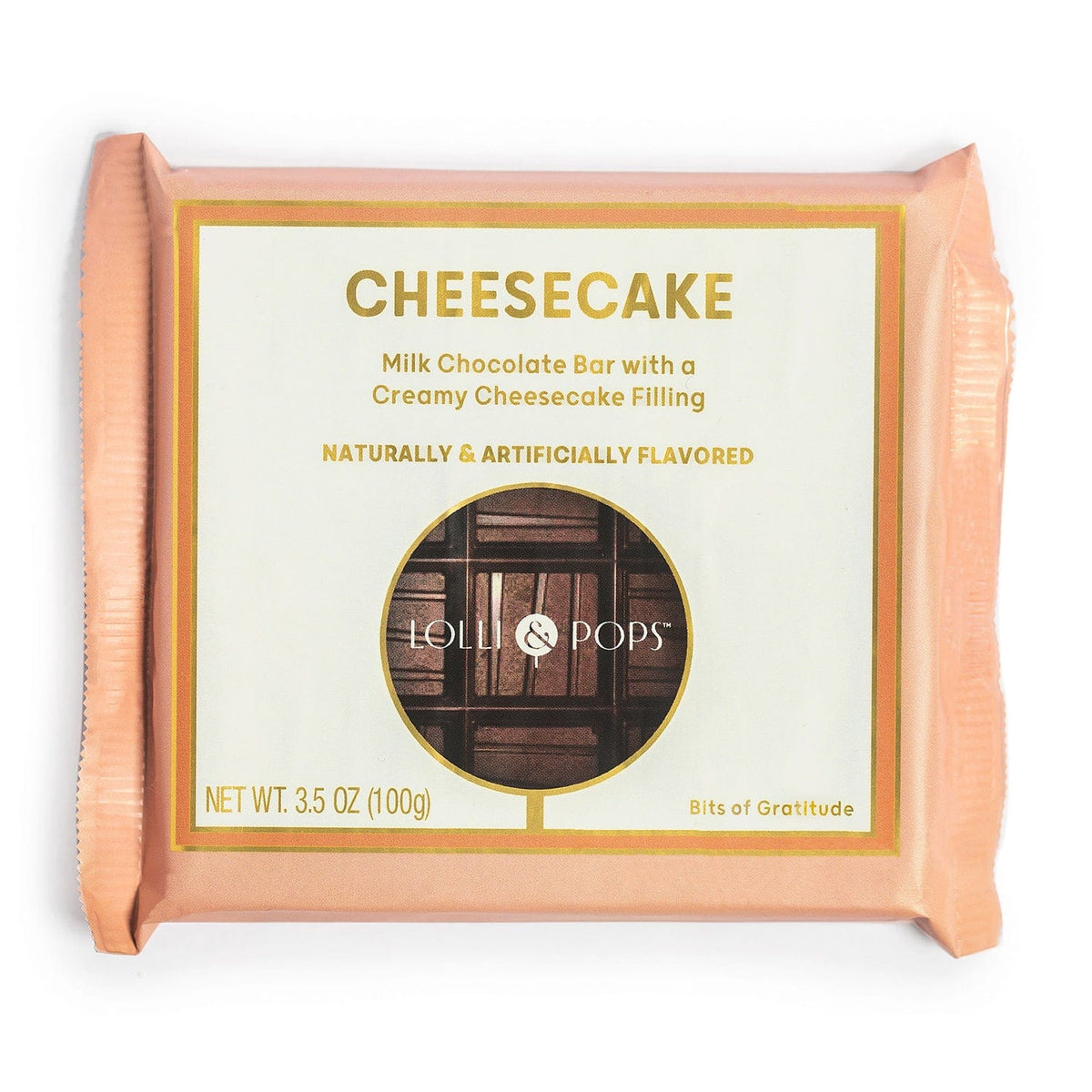 Lolli and Pops L&amp;P Collection Cheesecake Chocolate Bar