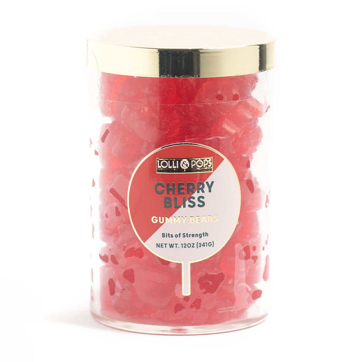Lolli and Pops L&amp;P Collection Cherry Bliss Medium Gummy Bears Tube