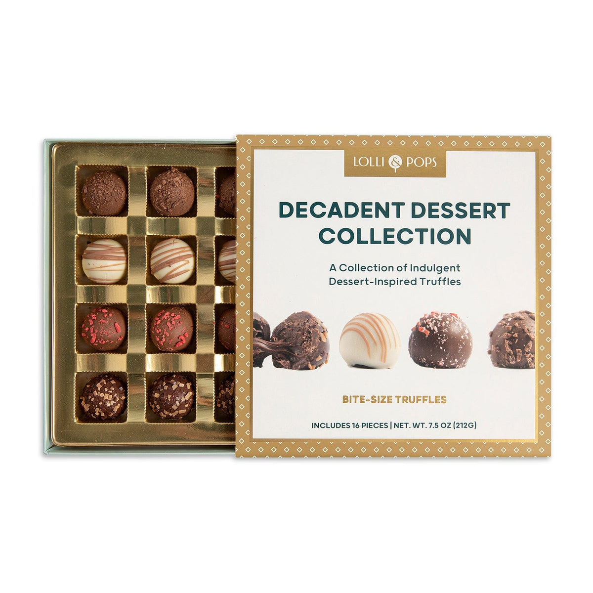 Lolli and Pops L&amp;P Collection Decadent Dessert 16 Piece Truffle Collection