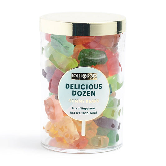 Lolli and Pops L&P Collection Delicious Dozen Medium Gummy Bear Tube