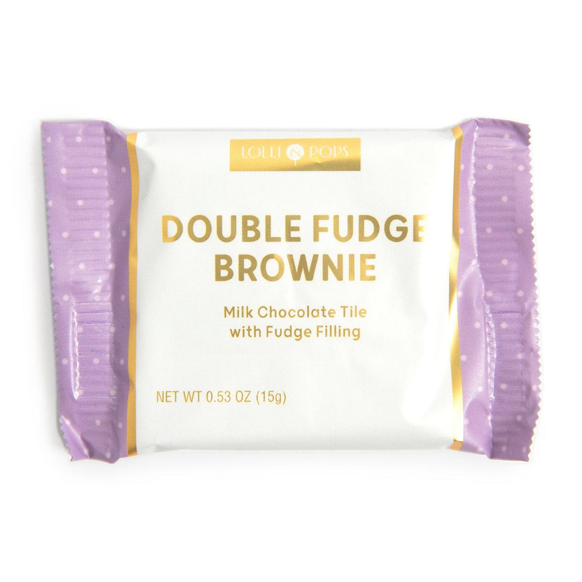 Lolli and Pops L&amp;P Collection Double Fudge Brownie Milk Chocolate Tile