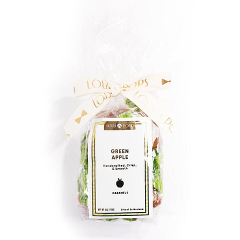 Lolli and Pops L&P Collection Green Apple Caramels Bag