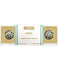 Mint Dark Chocolate Truffles on White Background