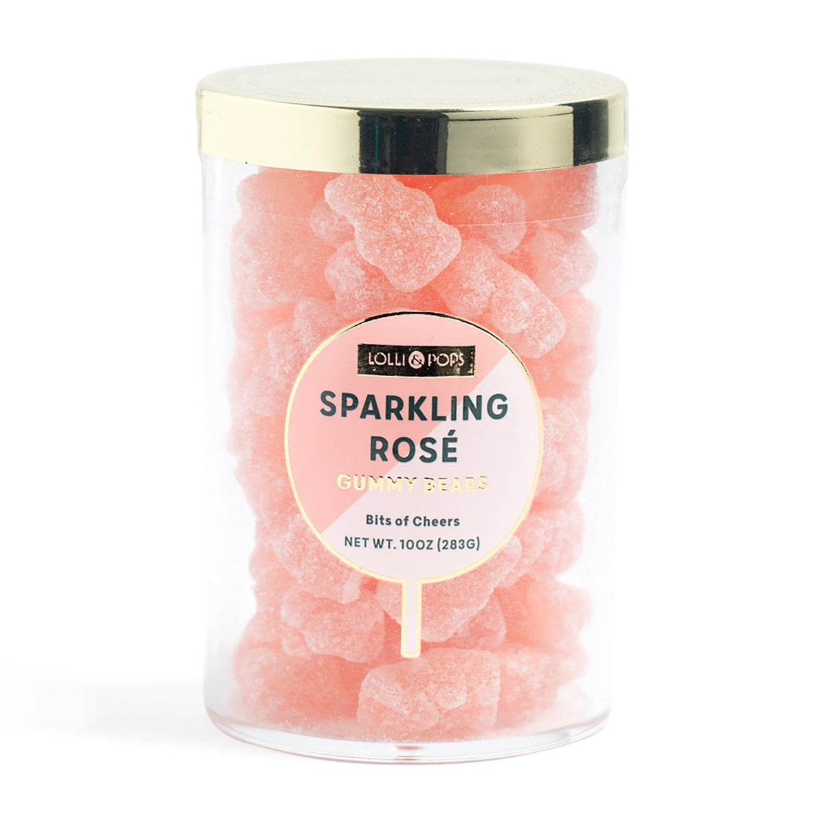 Lolli and Pops L&amp;P Collection Sparkling Rosé Medium Gummy Bears Tube