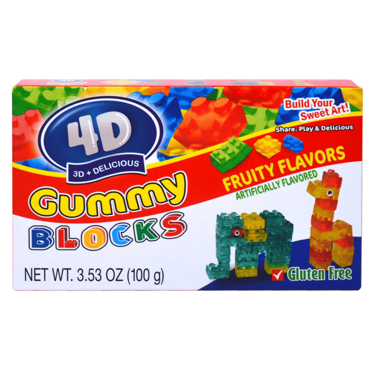 Lolli and Pops Novelty 4D Gummy Block Theater box