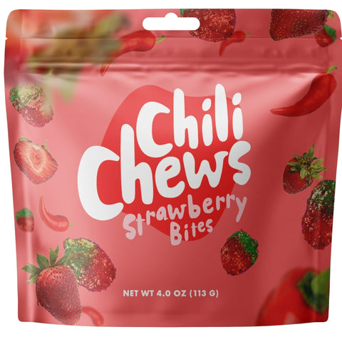 Lolli and Pops Novelty Chili Chews Strawberry Bites