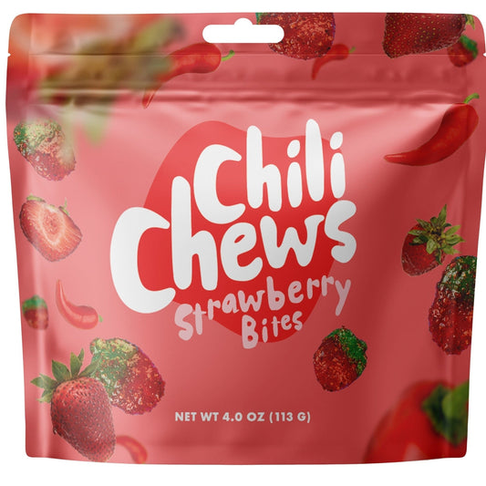 Lolli and Pops Novelty Chili Chews Strawberry Bites
