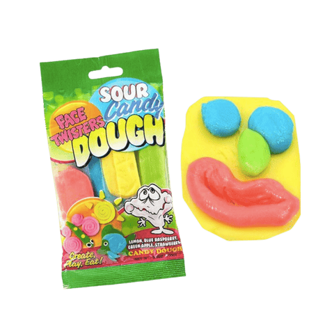 Lolli and Pops Novelty Face Twisters Sour Candy Dough
