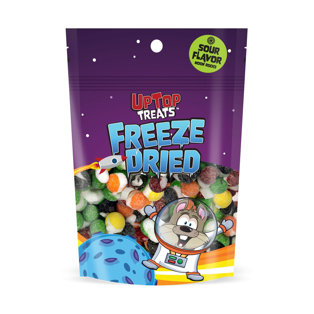 Lolli and Pops Novelty Freeze Dried Sour Moon Rocks - 3.5oz