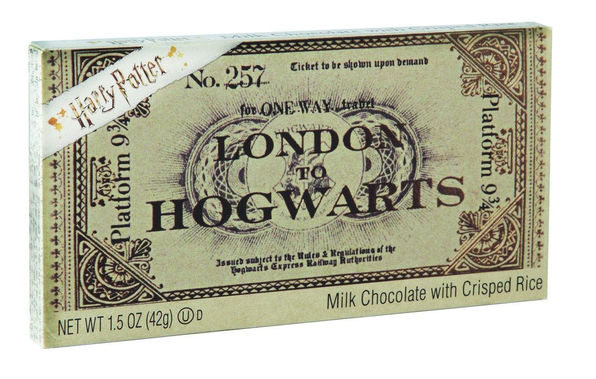Lolli and Pops Novelty Harry Potter  Platform 9 3/4 Ticket To Hogwarts Chocolate Bar
