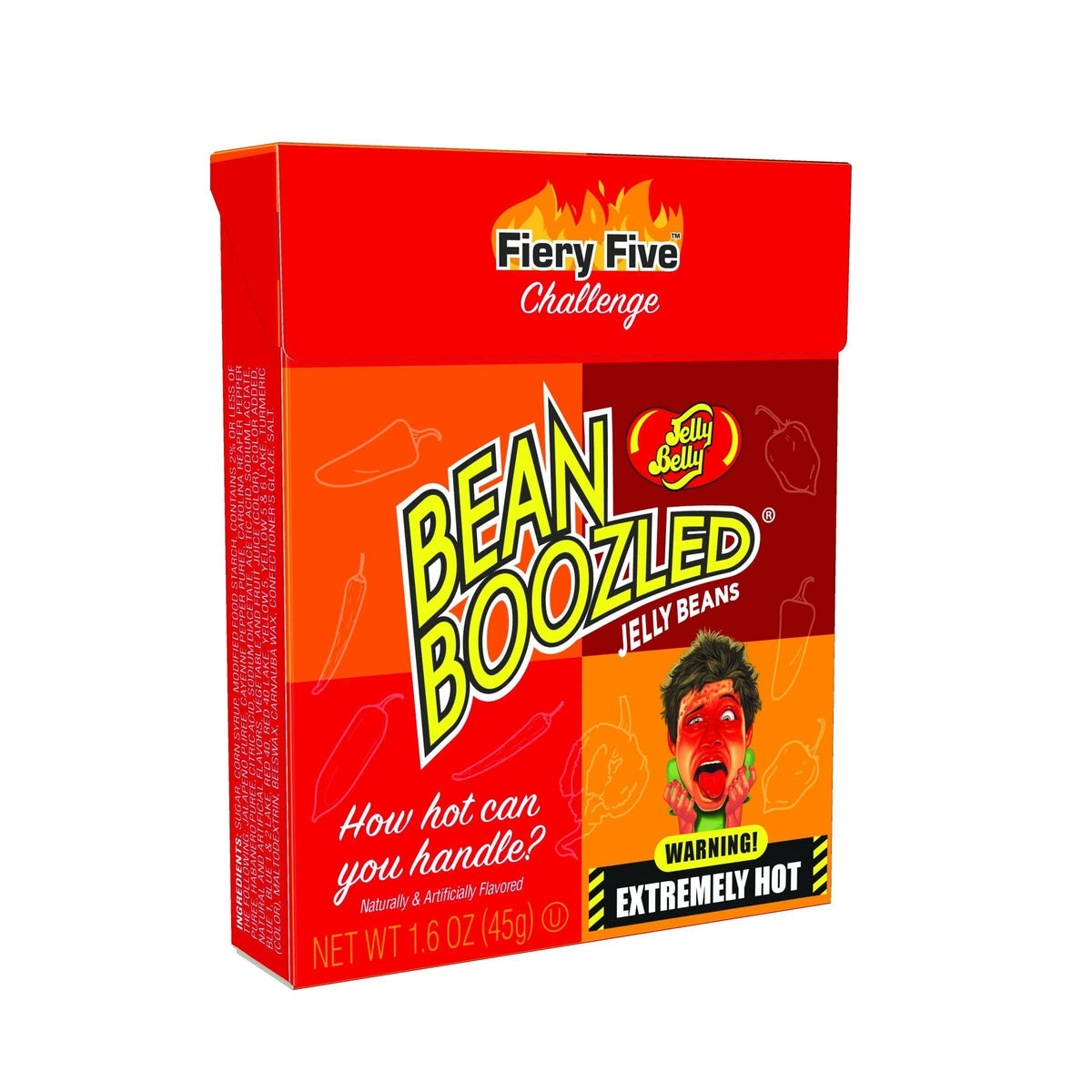 Lolli and Pops Novelty Jelly Belly BeanBoozled Fiery Five Flip Top Box