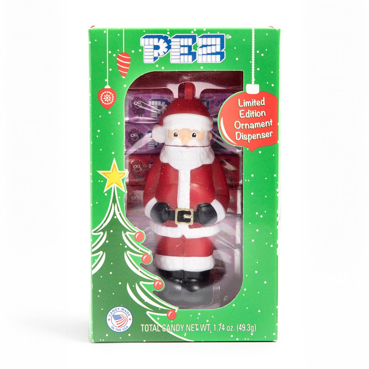 Lolli and Pops Novelty Pez Santa Ornament