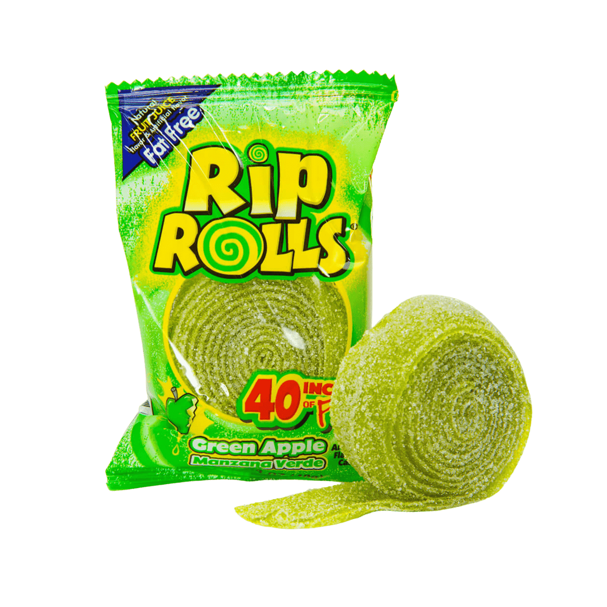 Lolli and Pops Novelty Rip Rolls Green Apple