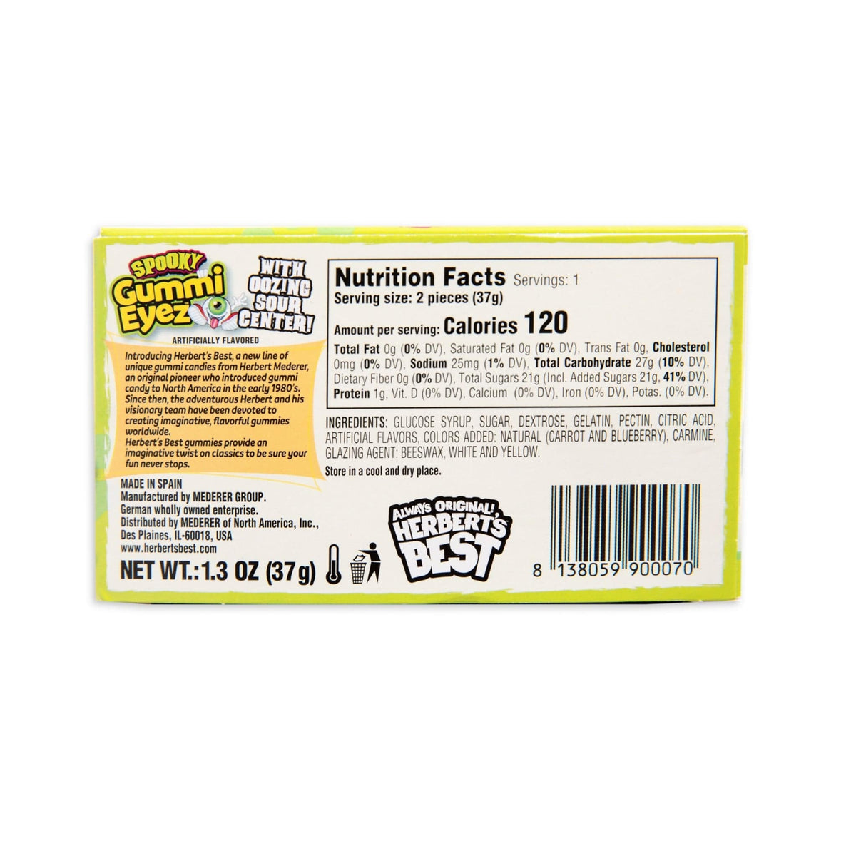 Lolli and Pops Novelty Spooky Eye Gummies