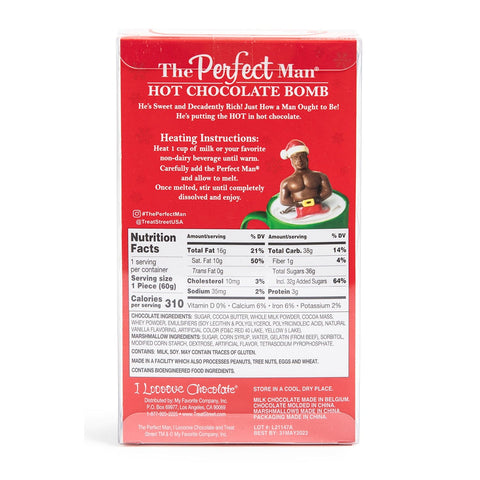 Lolli and Pops Novelty "The Perfect Man" Christmas Hot Cocoa Bomb
